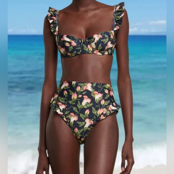 Other - AB cult Floral high waisted bikini XS